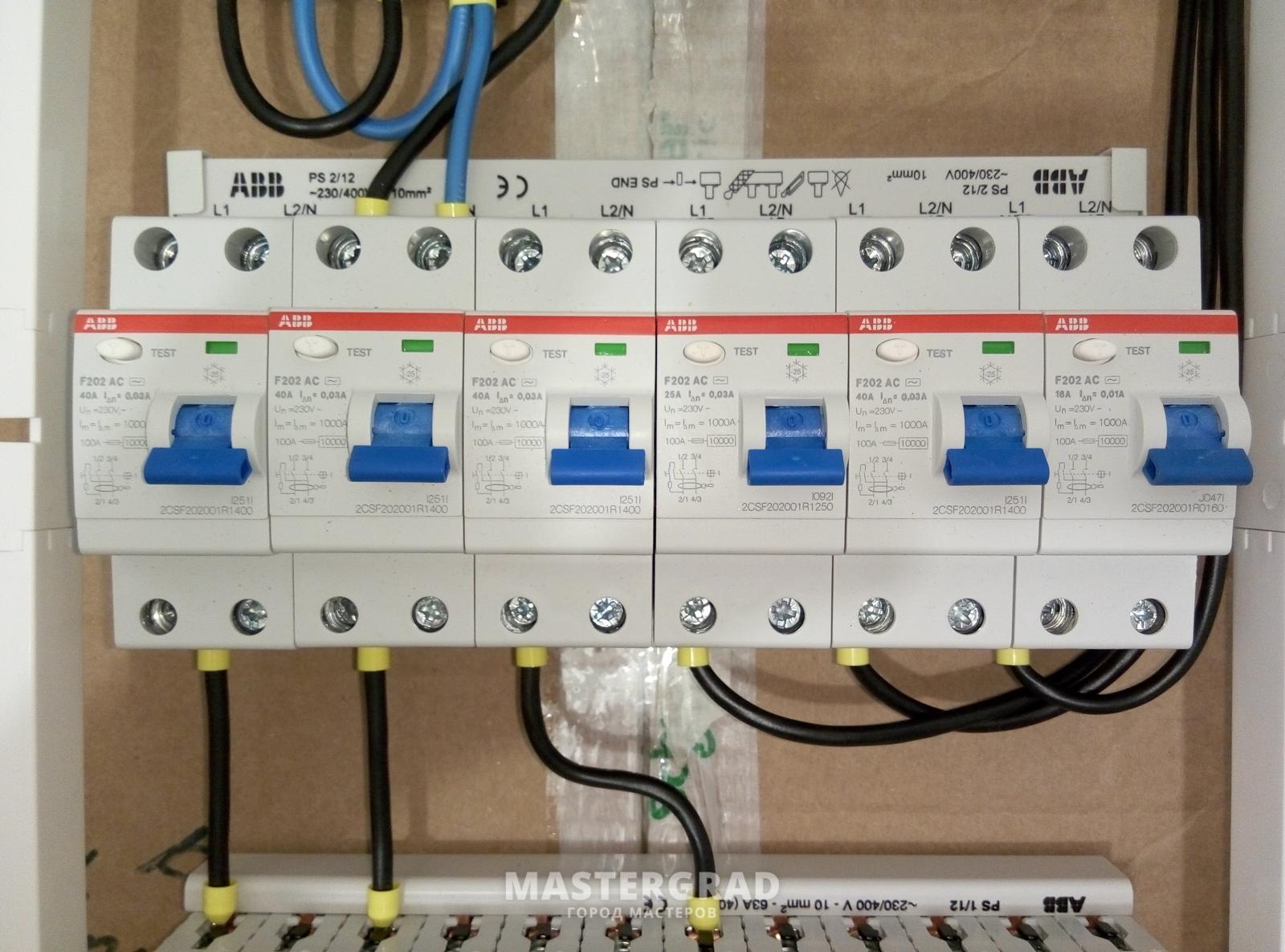 Abb fh202 ac 40a схема подключения