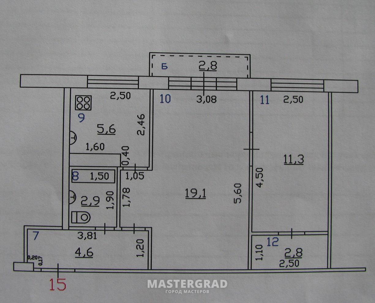 Дом серии 1-464д-83 планировки