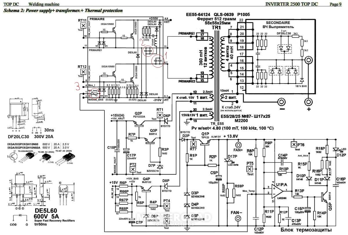 Fubag in 160 inverter схема