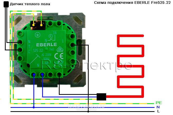 Eberle регулятор схема подключения