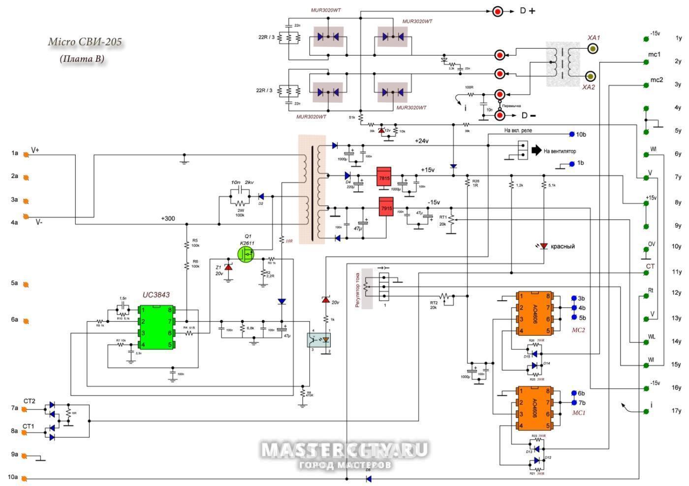 Радиосхемы. - Сварочный аппарат FORWARD IGBT