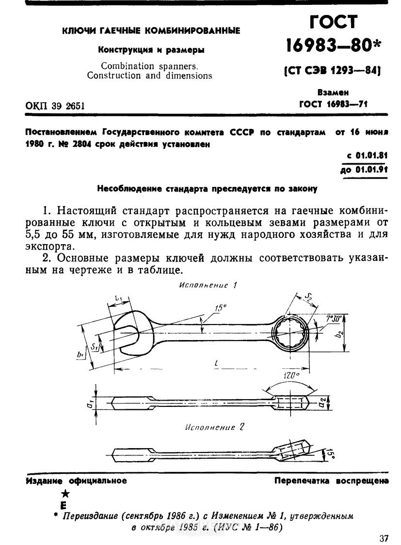 Ключи стандарт