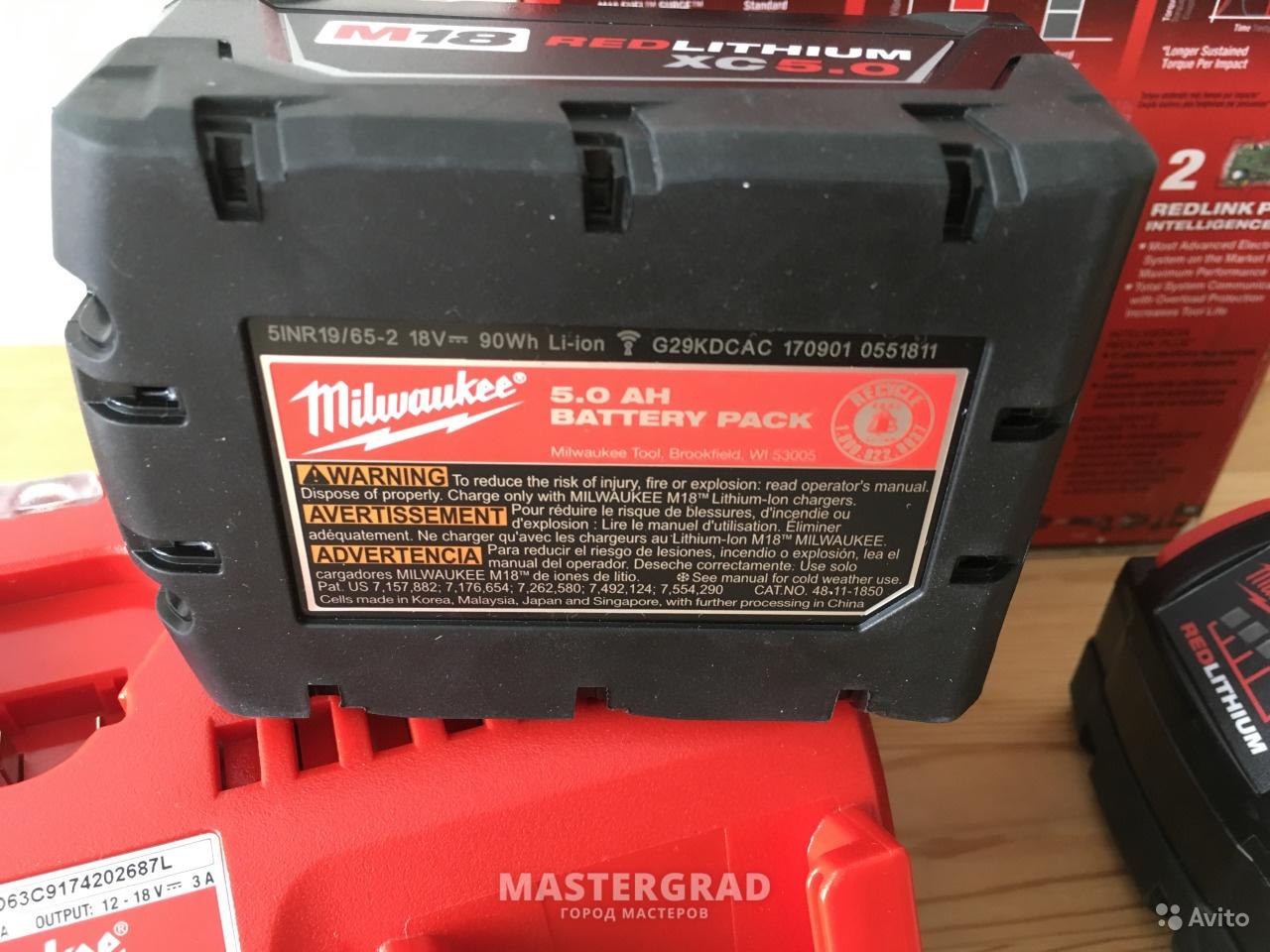 Аккумулятор milwaukee m18 5ач