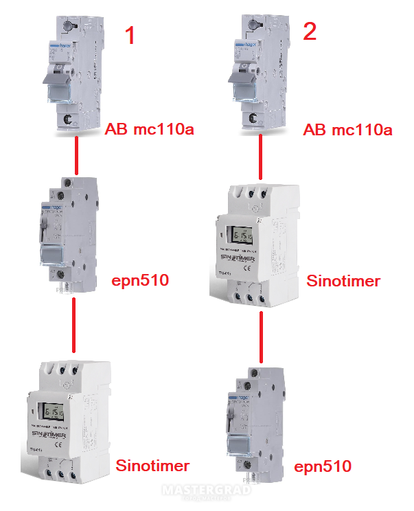 Sinotimer схема подключения