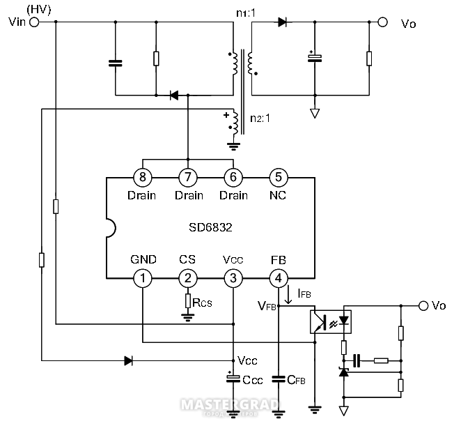 Sd6834b схема включения