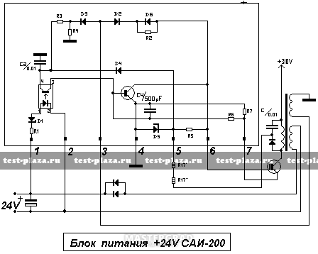 Инвертор тсс саи 200 схема