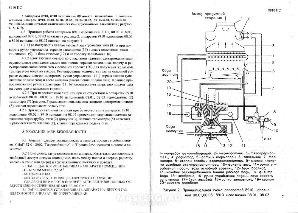 Инструкция газового. Газовая колонка Астра 8910 схема подключения. Газовая колонка Астра 8910 паспорт. Схема газовой колонки Астра 8910. Газовая колонка Астра 8910 схема устройства.