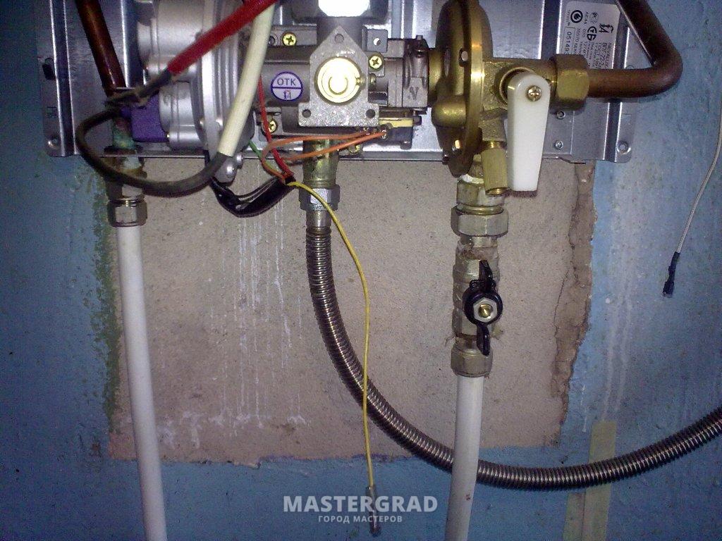 Подключение воды к газовой. Подводка воды к газовой колонке. Подсоединение газовой колонки.