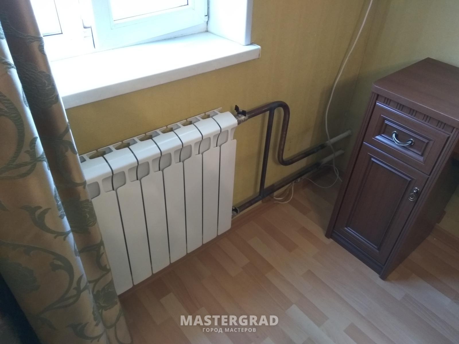 Батареи из труб в квартире Минск