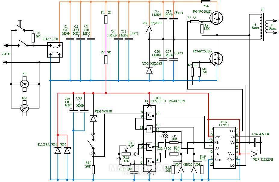 Igbt сварочный инвертор схема