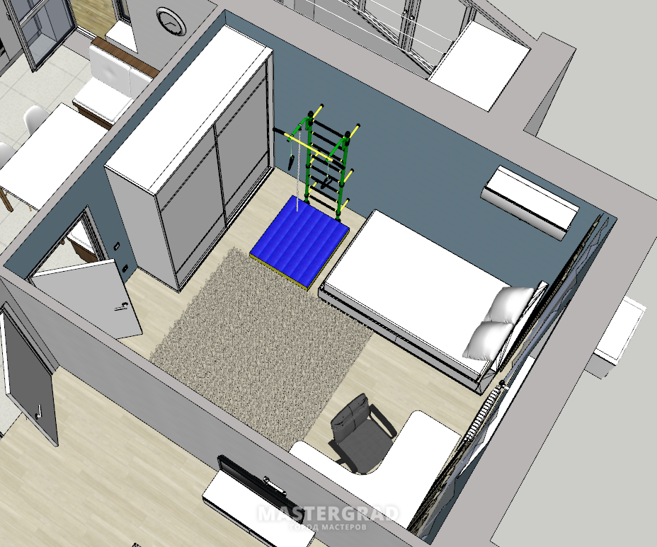 Дизайн интерьера в sketchup урок 1 стартовая планировка