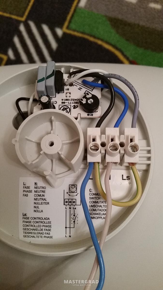 Схема подключения вентилятор эра с таймером