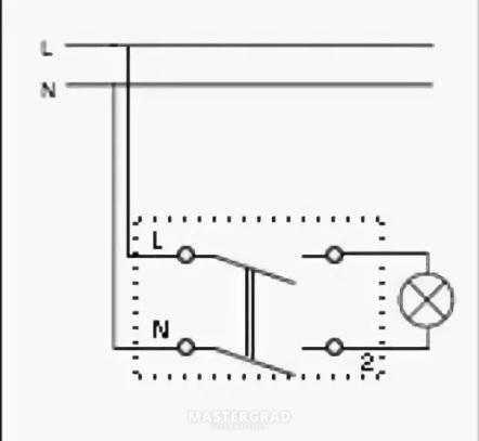 Схема подключения двухполюсного выключателя
