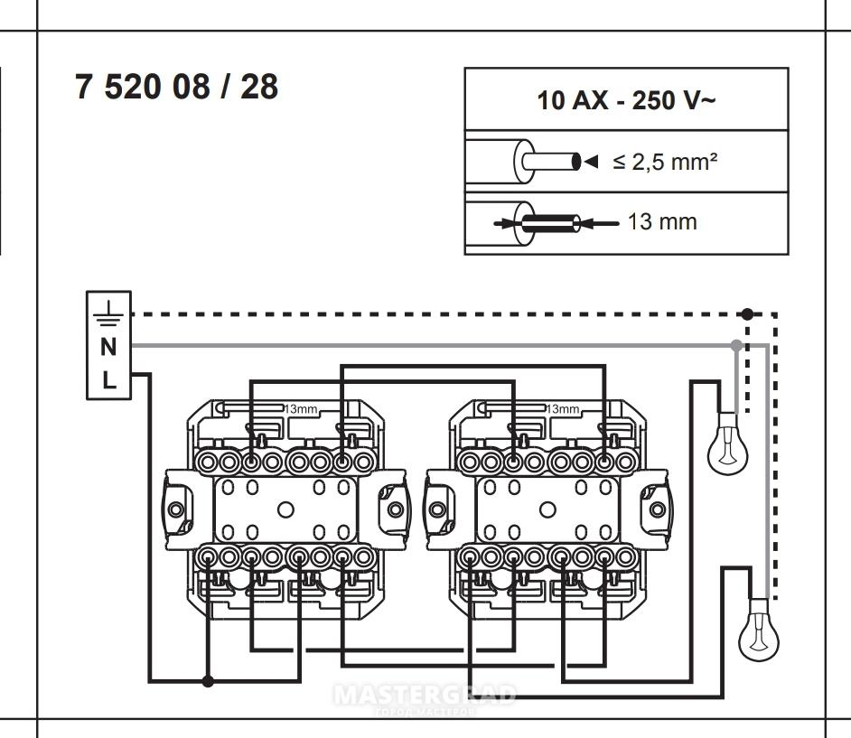 Gh763 legrand схема