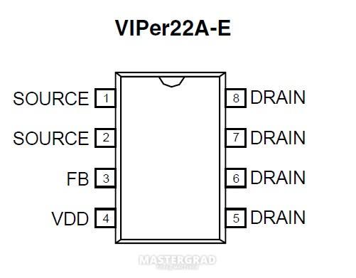 Viper22a схема блока питания